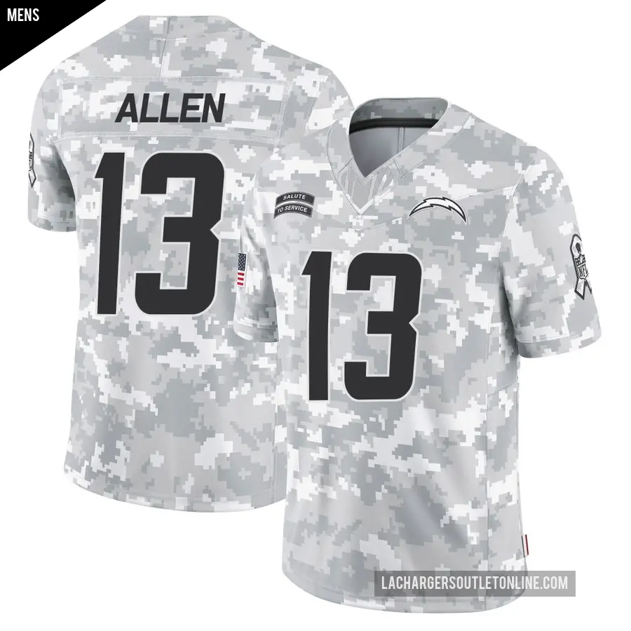 Men's Los Angeles Chargers ＃13 Keenan Allen Arctic Camo Limited 2024 Salute to Service Jersey
