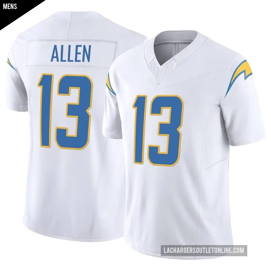 Men's Los Angeles Chargers ＃13 Keenan Allen White Limited Vapor F.U.S.E. Jersey
