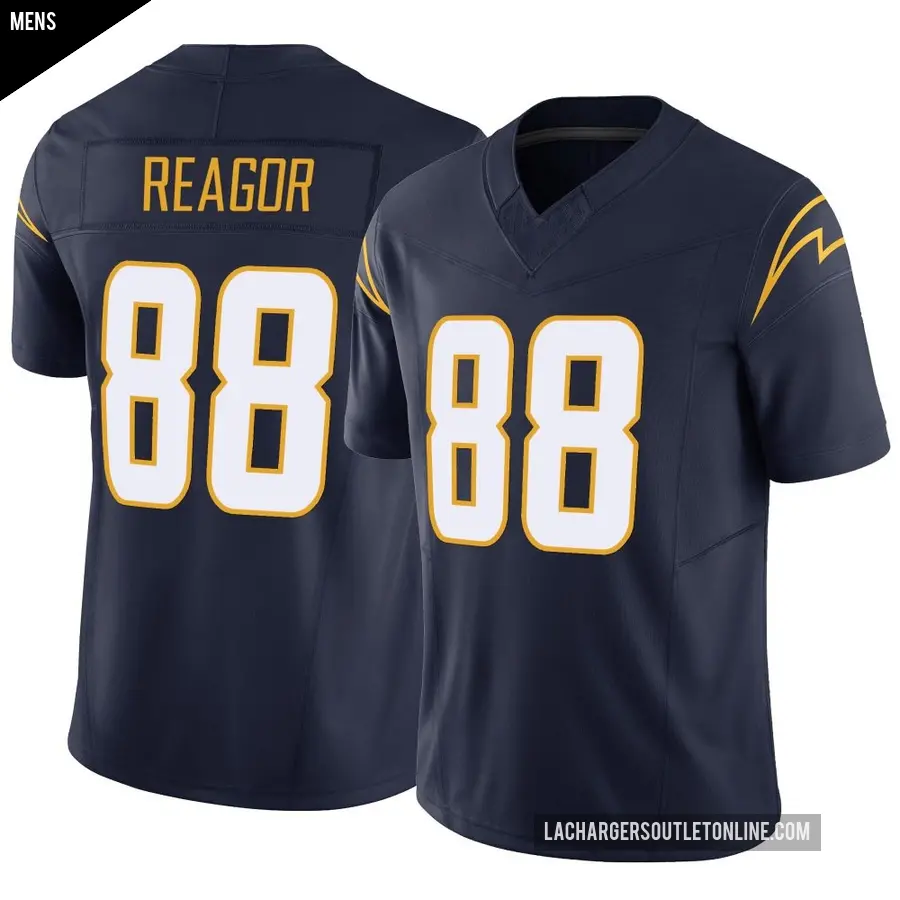 Men's Los Angeles Chargers ＃88 Jalen Reagor Navy Limited Vapor F.U.S.E. Jersey