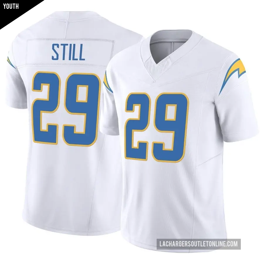 Youth Los Angeles Chargers ＃29 Tarheeb Still White Limited Vapor F.U.S.E. Jersey