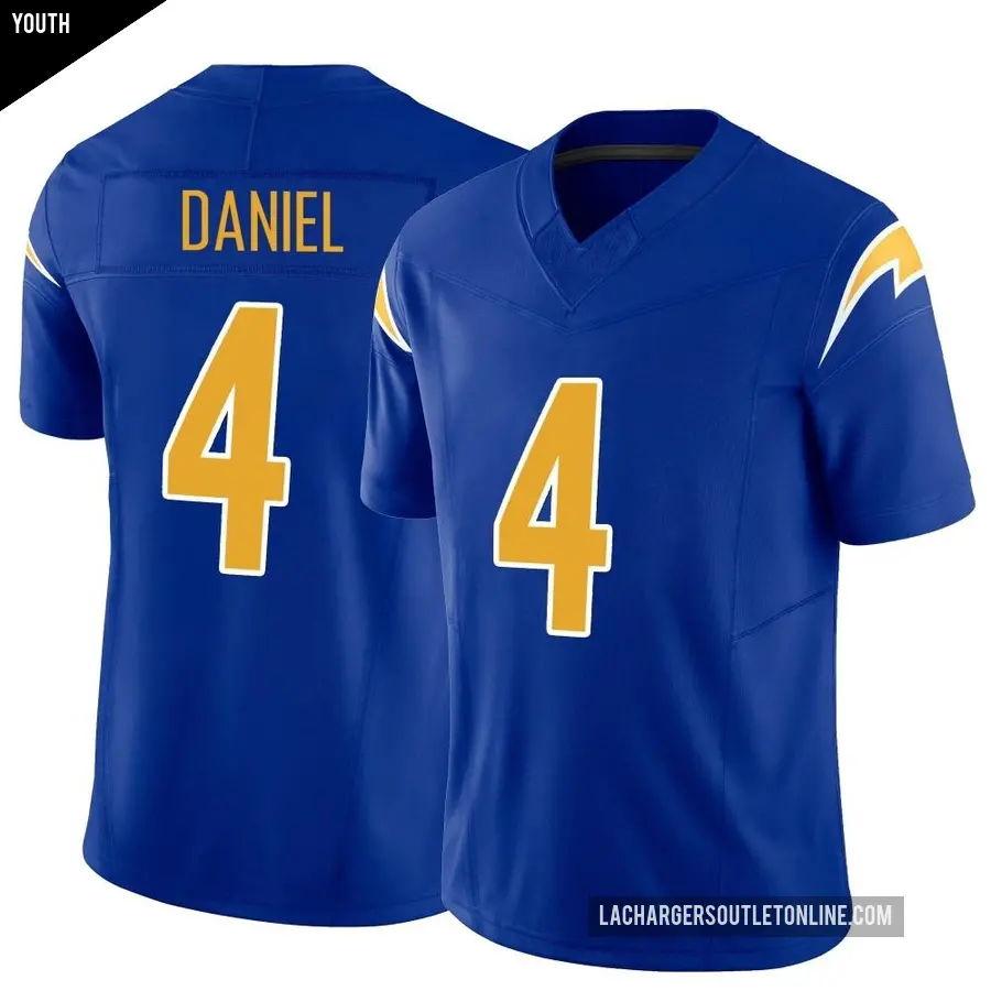 Youth Los Angeles Chargers ＃4 Chase Daniel Royal Limited Vapor F.U.S.E. Jersey