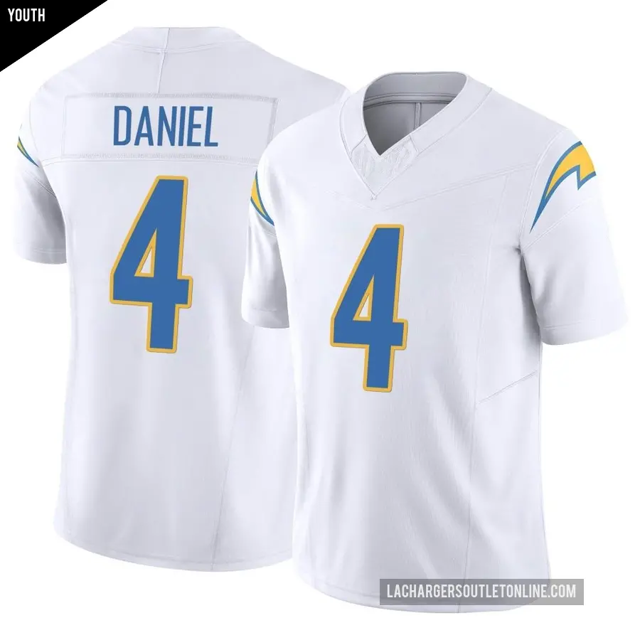 Youth Los Angeles Chargers ＃4 Chase Daniel White Limited Vapor F.U.S.E. Jersey