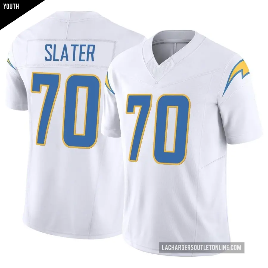 Youth Los Angeles Chargers ＃70 Rashawn Slater White Limited Vapor F.U.S.E. Jersey